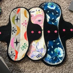 Reusable cloth pads from esty